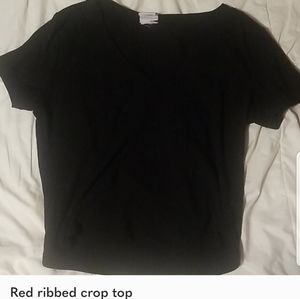 Ribbed crop top